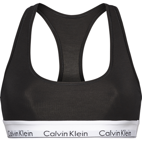 Brassière sans armatures grise en coton Calvin Klein Underwear  - Bralette