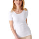 T-shirt manches courtes - Blanc en coton