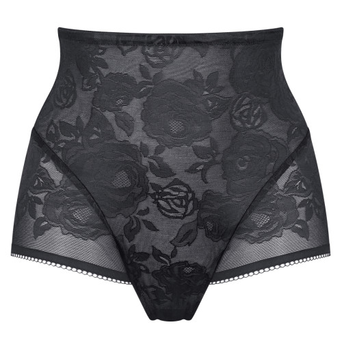 Culotte haute galbante - noir Wild Rose Sensation Highwaist Panty