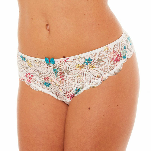 String tanga blanc - Pomm Poire - Lingerie grandes tailles culottes strings tangas shorties 48 a 52