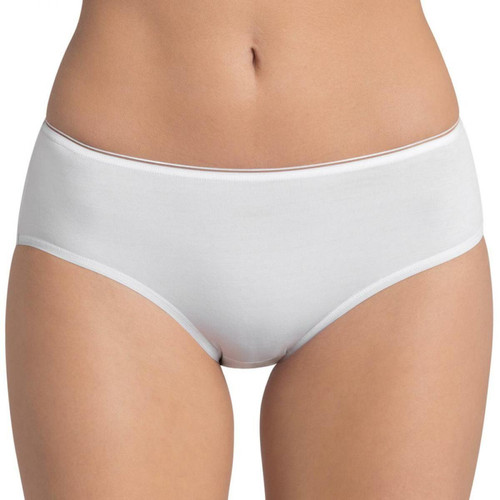Culotte classique blanche sloggi Feel Sensational Midi WHITE Sloggi  - Inspiration lingerie