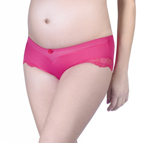 Shorty de grossesse taille basse fuchsia - Cache Coeur - Toute la lingerie couleur rose