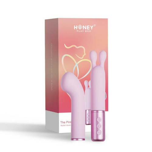 Vibromasseur à tête interchangeable Rose - Honey Play box - Toute la lingerie couleur rose