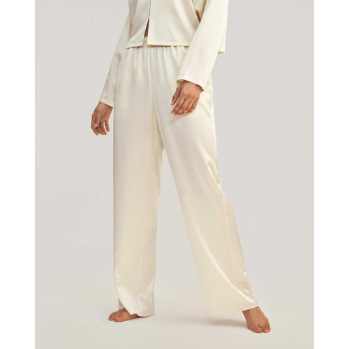 Jasmine Pyjama à enfiler en soie blanc