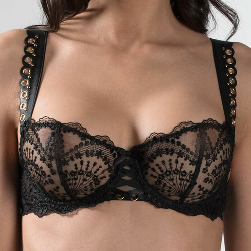 Soutien-gorge corbeille noir Aubade  - Promotion lingerie sexy