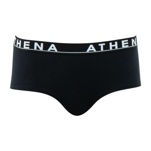 Boxer femme Easy Color noir en coton Athéna  - Athena