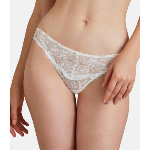 Culotte mini-coeur Blanche - 40 lingerie promo 40 a 50