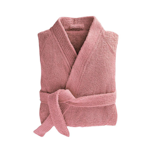 Peignoir de bain LAUREAT  rose bois de rose en coton Becquet  - Lingerie de nuit et Loungewear