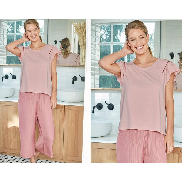 Pyjama  GIRLY rose en polyester Becquet