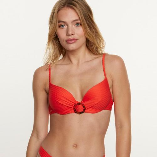 Haut de maillot de bain coques push up rouge Rivage Brigitte Bardot  - Maillots de bain rouge