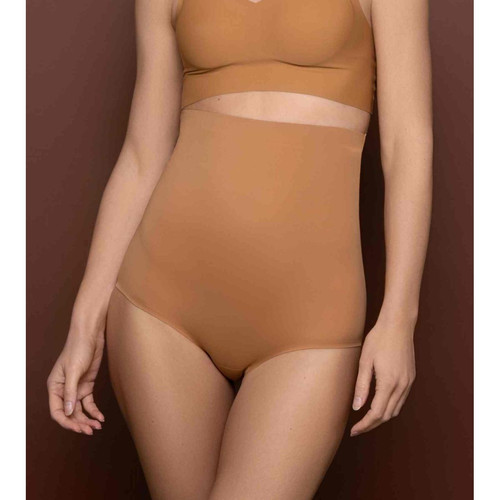 Culotte taille haute invisible - Marron Bye Bra   - 40 lingerie promo 30 a 40
