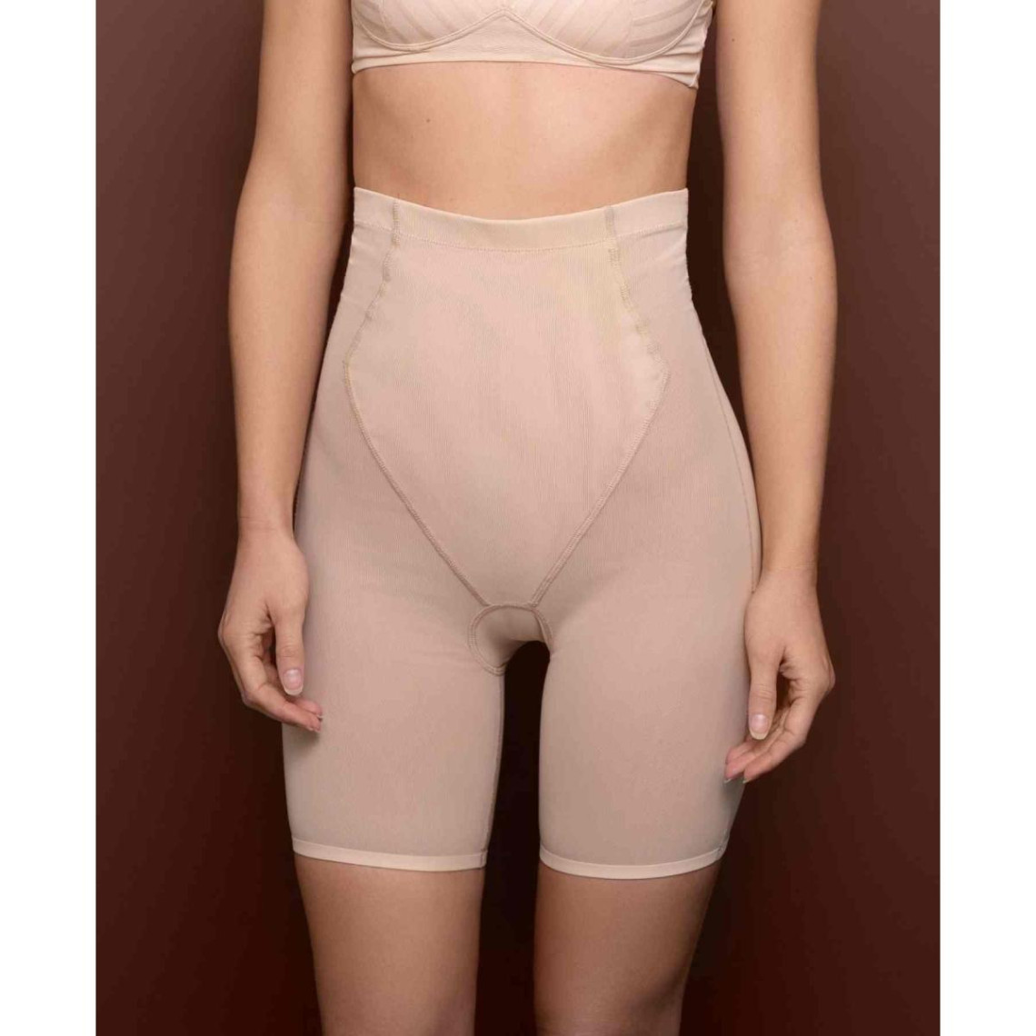 panty taille haute gainant beige