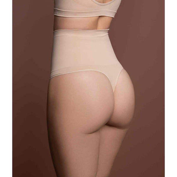 String taille haute invisible - Beige