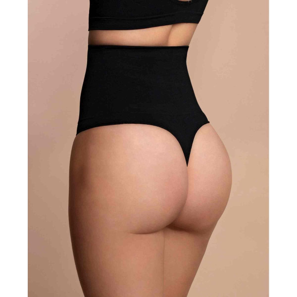 String taille haute invisible - Noir