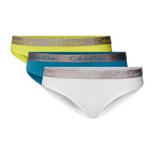 Lot de 3 Culottes - Multicolore en coton - Calvin Klein Underwear - Lingerie en promo