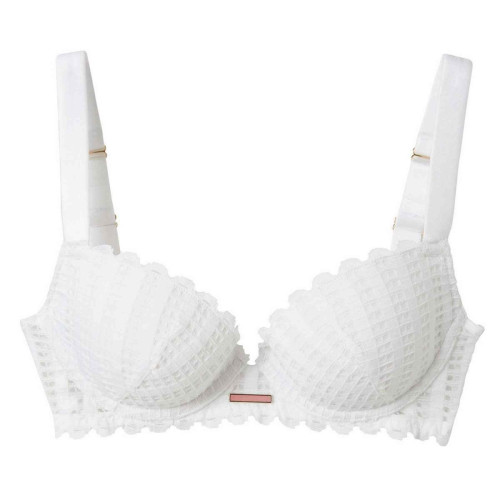 Soutien-gorge push-up armatures Blanc Camille Cerf x Pomm Poire  - 40 lingerie promo 30 a 40