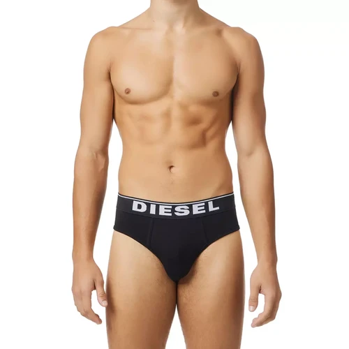 Pack de 3 slips coton stretch ceinture elastique - Diesel Underwear noir Diesel Underwear  - Lingerie pas chère