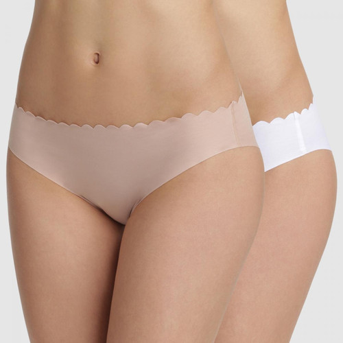 Lot de 2 culottes blanches Body Touch - Dim body touch