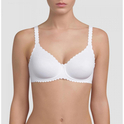 Soutien-gorge armatures blanc Dim   - 64 lingerie invisible
