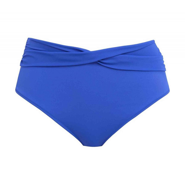 Culotte de bain taille haute - Bleue MAGNETIC en nylon