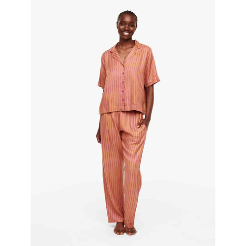 Haut de pyjama - Chemise à manches courtes - Orange Femilet  - ANNA ANNA Femilet