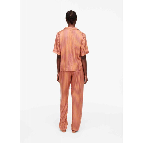 Haut de pyjama - Chemise à manches courtes - Orange Femilet  - ANNA en viscose ANNA