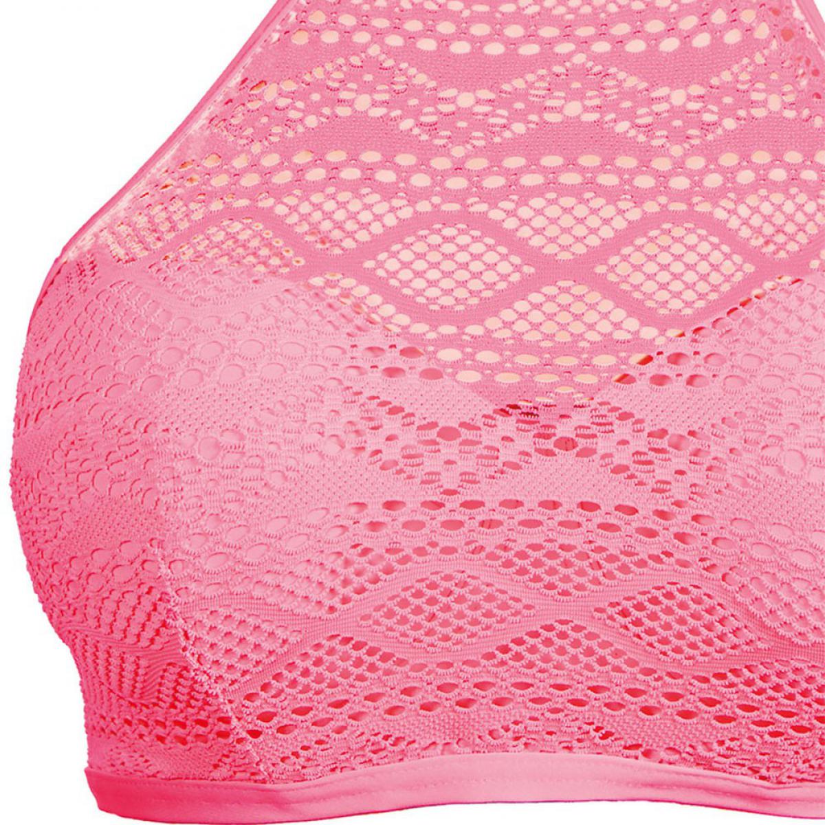 Haut de maillot de bain crop top à armatures Freya Maillots flamingo rose Sundance