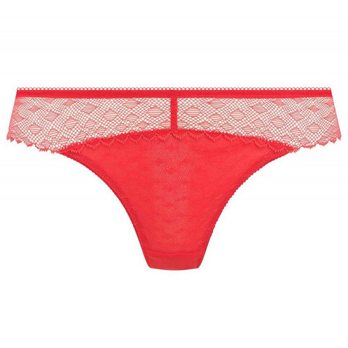 Culotte brésilienne - Rouge en nylon