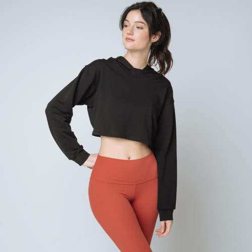 Sweat capuche crop top Iconic   - Lingerie Iconic