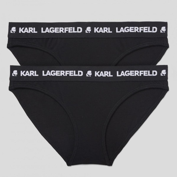 Lot de 2 Culottes Logotypées Noires KARL LAGERFELD