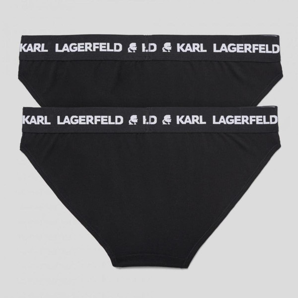 Lot de 2 Culottes Logotypées Noires Karl Lagerfeld