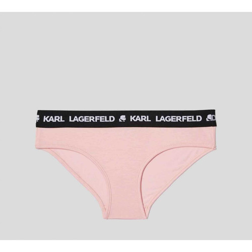 Shorty logoté - Rose - Karl Lagerfeld - Lingerie rose promo