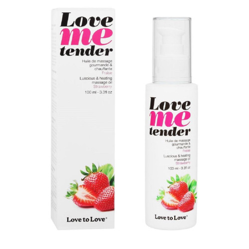 LOVE ME TENDER - FRAISE - Sexualite huile creme sensuelles