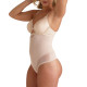 String taille haute gainant beige