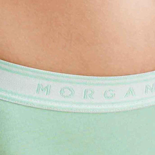 Lot de 2 culottes - Verte en coton Morgan Lingerie  - Morgan lingerie