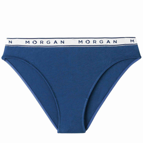 Lot de 2 culottes - Bleue  en coton Morgan Lingerie  - Lingerie pas chère