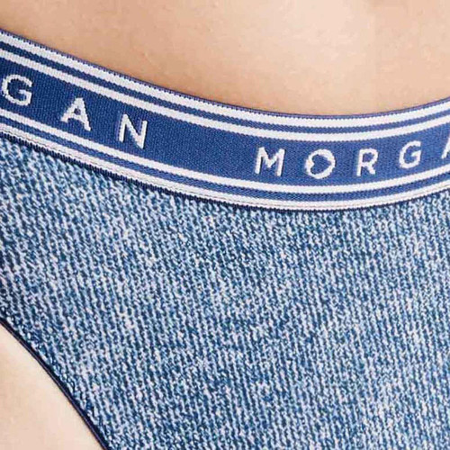 Lot de 2 culottes - Blanc/Bleu  Morgan Lingerie  - Morgan lingerie