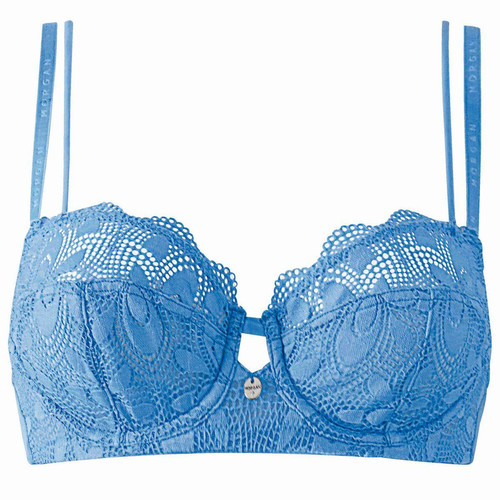 Soutien-gorge à Armatures - Bleu - Morgan Lingerie - Morgan lingerie
