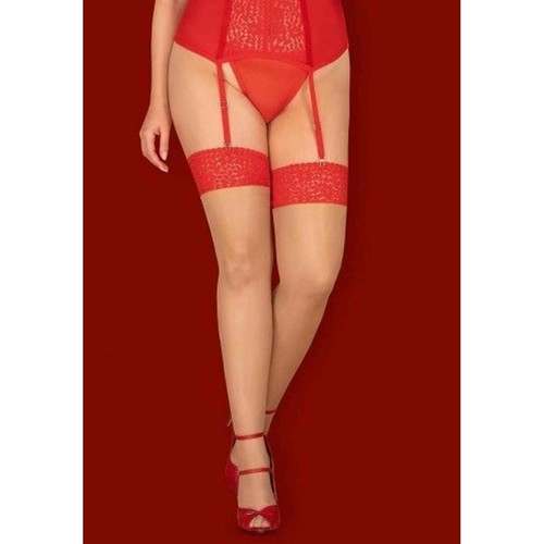 Bas - Rouge Obsessive  - Obsessive lingerie