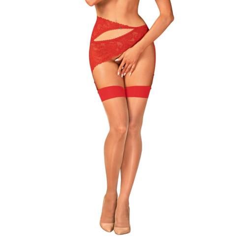 Bas - 6 culottes shorties tangas strings rouge