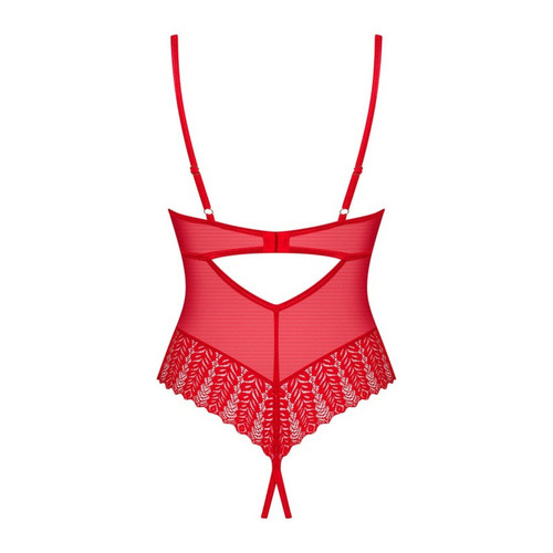 Ingridia body ouvert - Rouge Obsessive