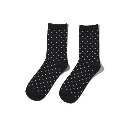 Chaussettes à paillettes noir en coton Pieces  - Socquettes et mi-bas