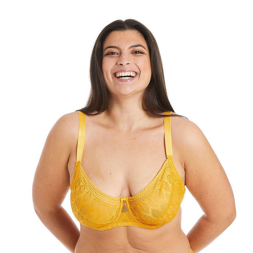 Soutien-gorge à armatures grand maintien jaune Ruche Pomm Poire  - Nouveautes lingerie