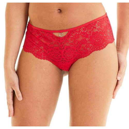 Shorty - Rouge Pomm Poire  - 6 culottes shorties tangas strings rouge