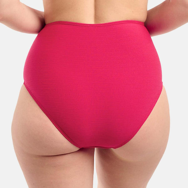 Sans Complexe Bain Culotte de bain taille haute rouge - Glamourous Textured