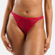 String Taille Medium Rouge