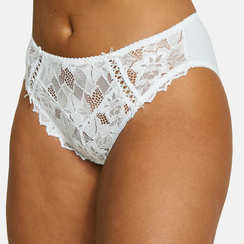 Slip - Blanc en dentelle Sans Complexe  - Inspiration lingerie