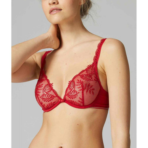 Soutien-gorge Triangle Armatures - Rouge - Simone perele lingerie soutiens gorge triangles