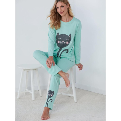 Pyjama 2 pièces t-shirt + pantalon chats - Venca lingerie maillot