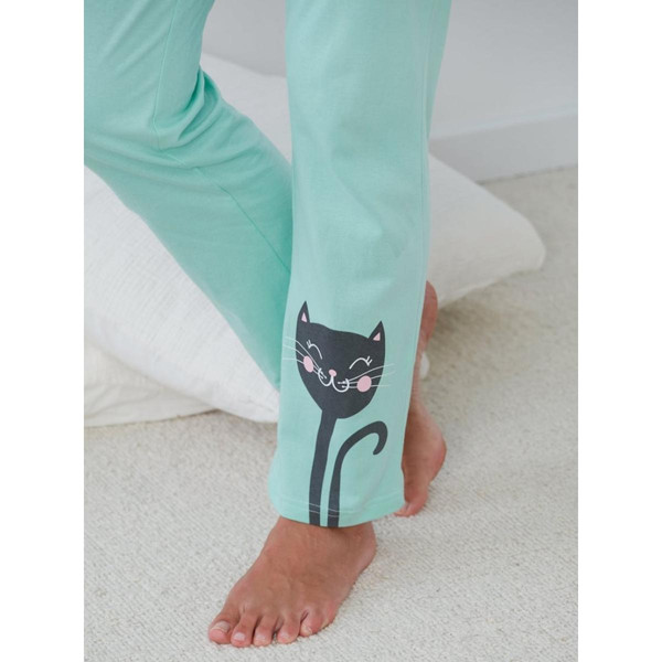 Pyjama 2 pièces t-shirt + pantalon chats Venca